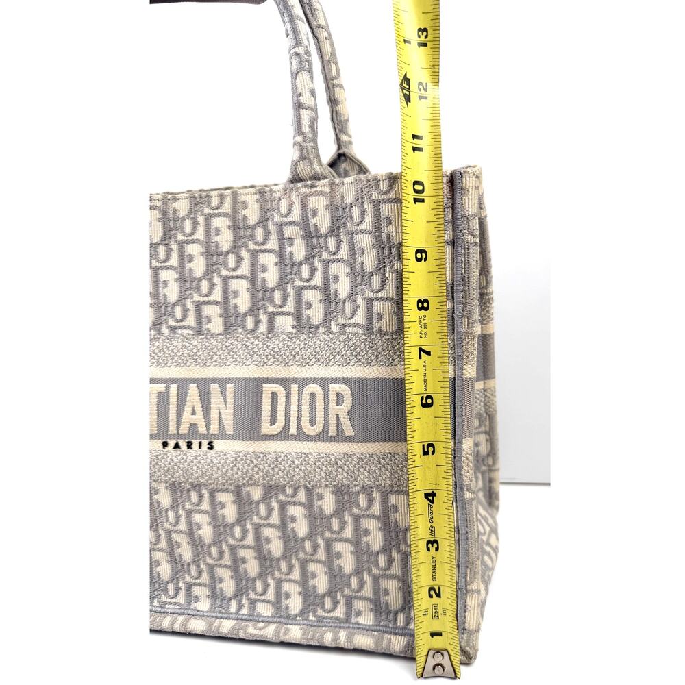 Christian Dior Gray Oblique Medium Book Tote - Picture 6 of 16